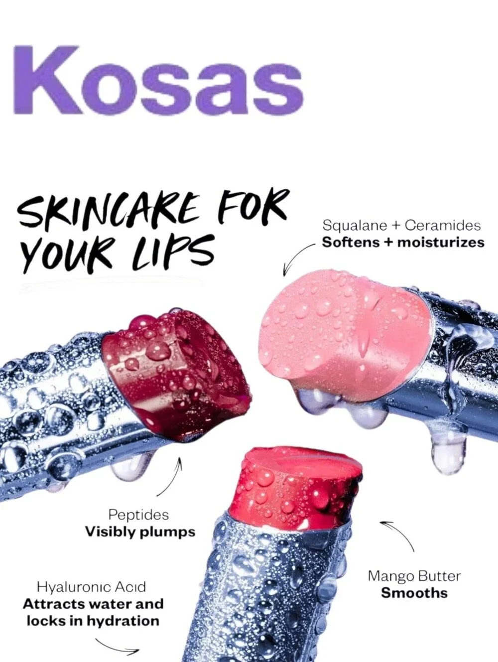 Kosas Moisturizing Lip Shine - Heatwave- Neutral Rosey Beige - Tinted Lip Balm